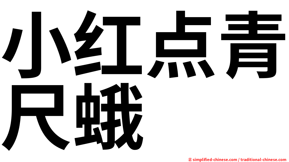 小红点青尺蛾