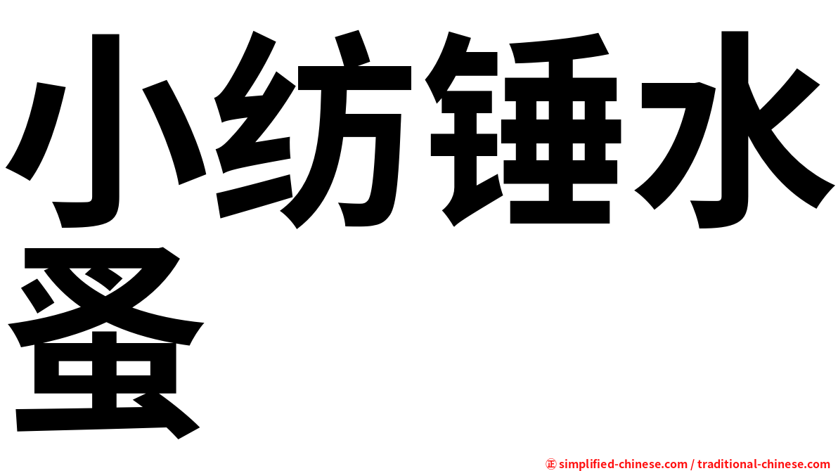 小纺锤水蚤