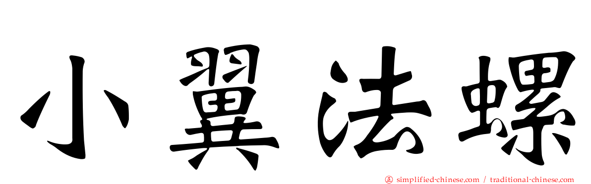小翼法螺