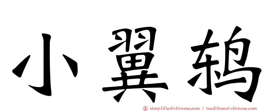 小翼鸫