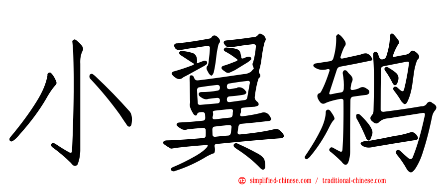 小翼鸫