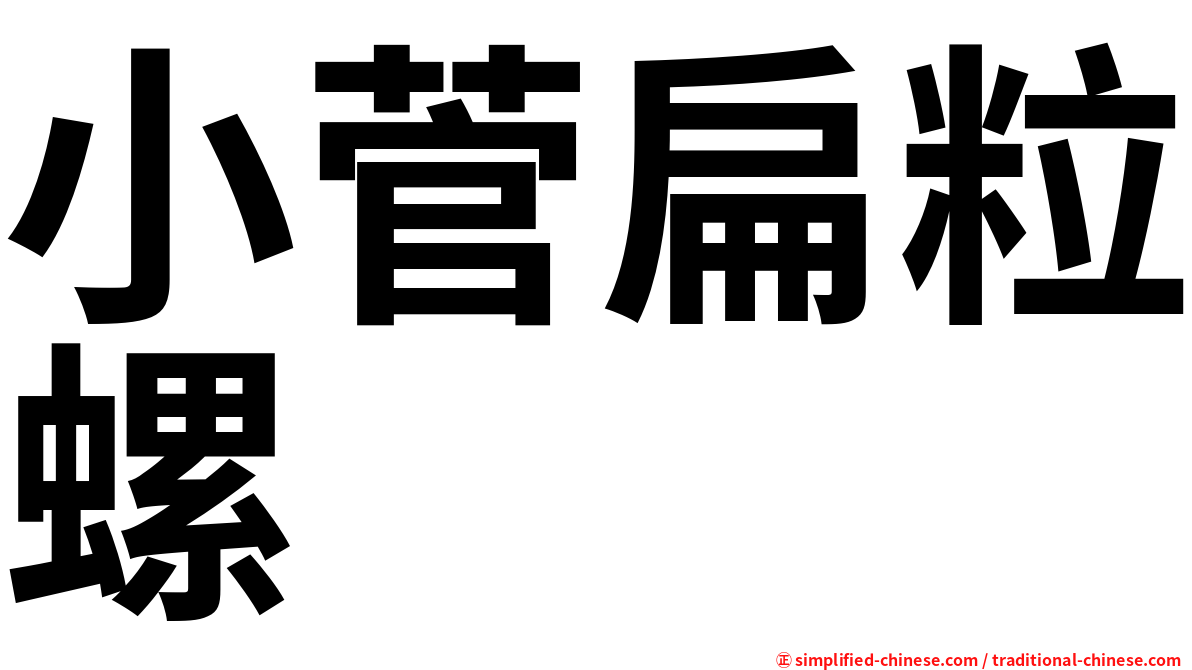 小菅扁粒螺