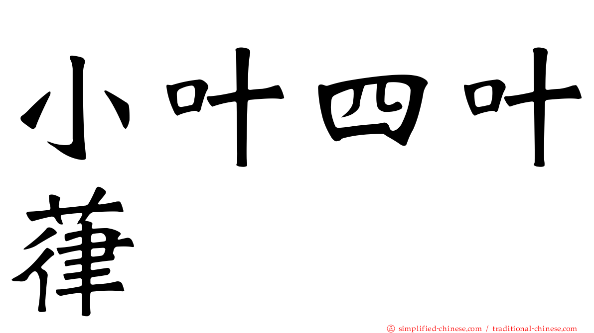 小叶四叶葎