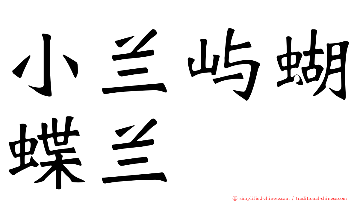 小兰屿蝴蝶兰