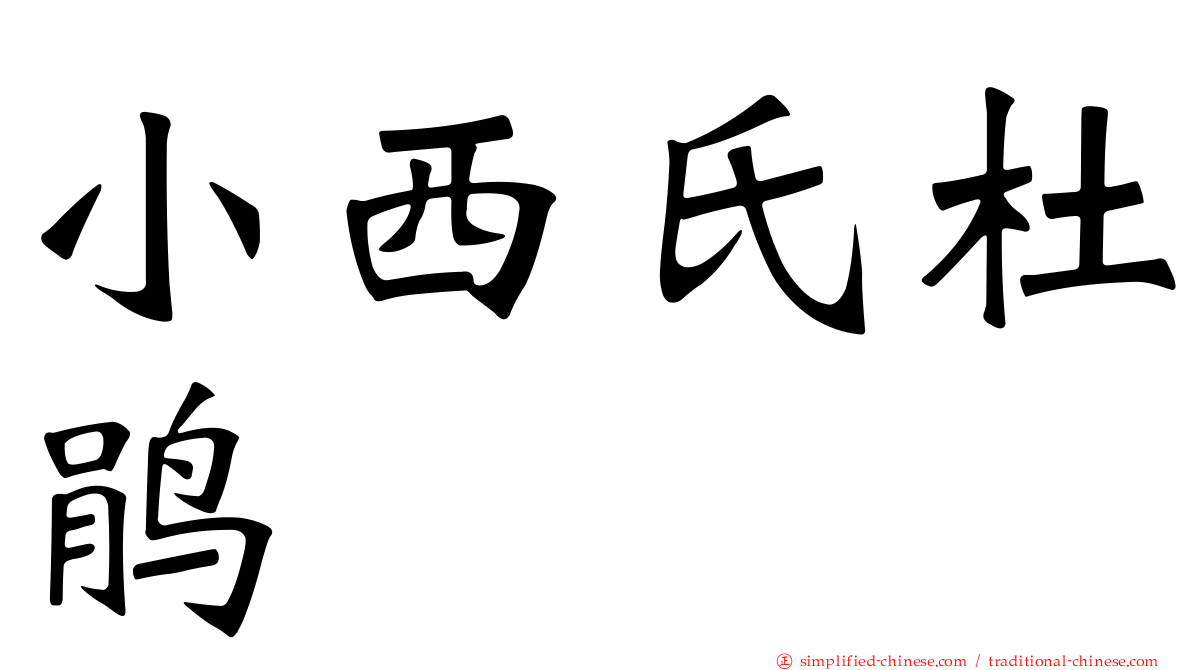 小西氏杜鹃