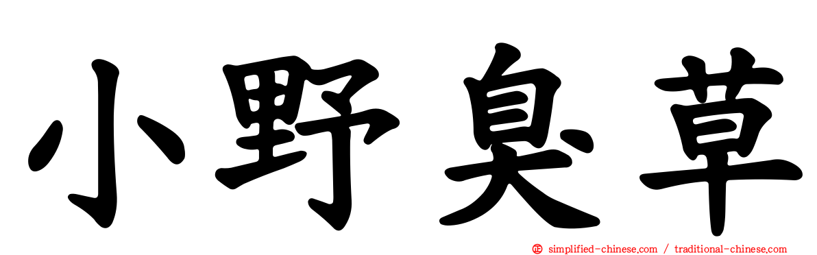 小野臭草