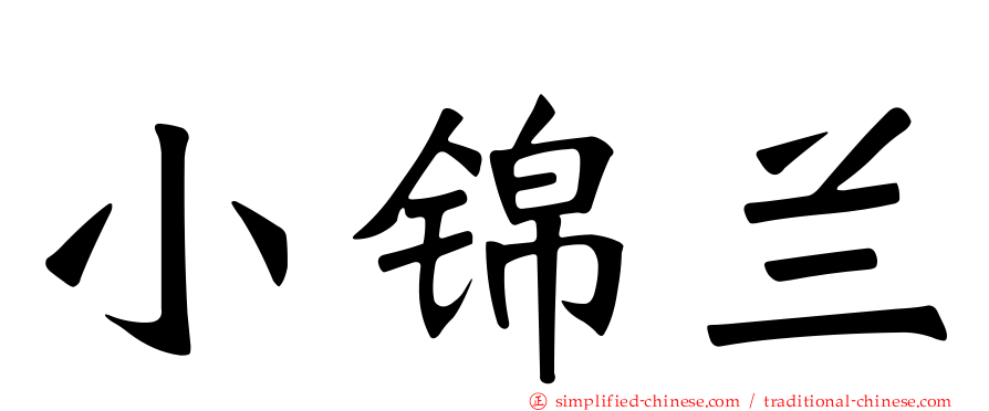 小锦兰