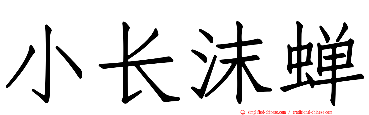 小长沫蝉