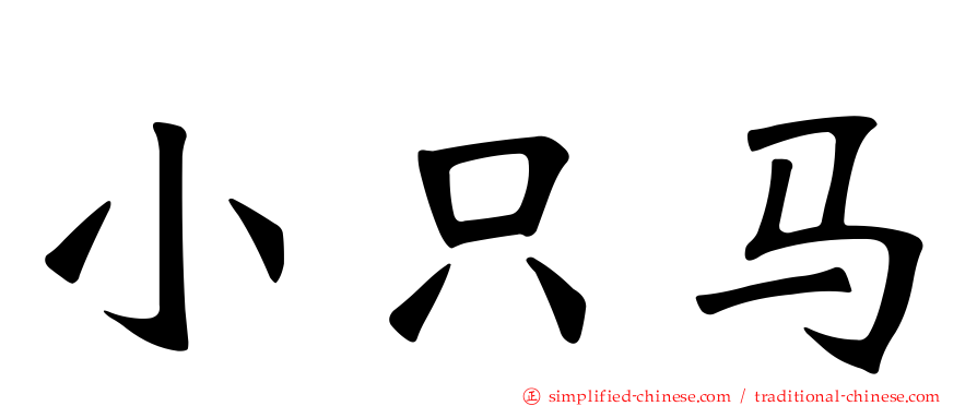 小只马