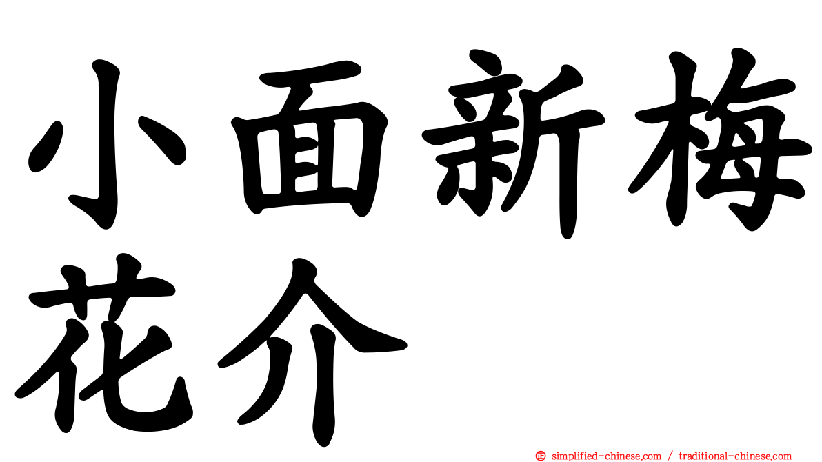 小面新梅花介