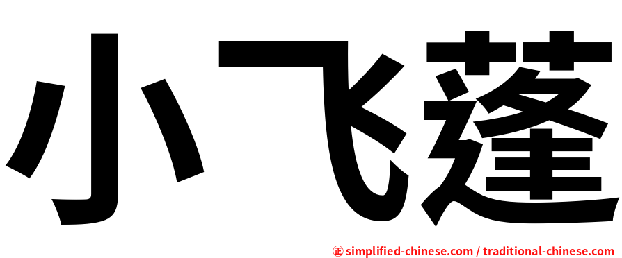 小飞蓬