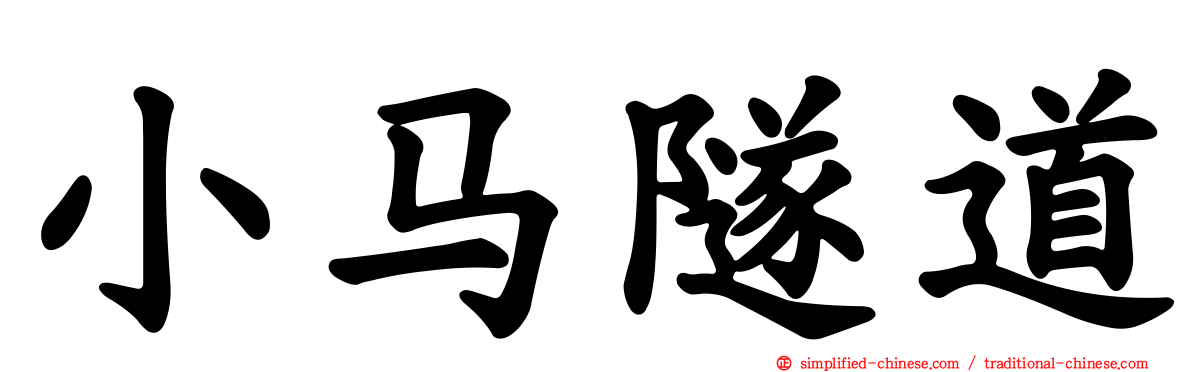 小马隧道