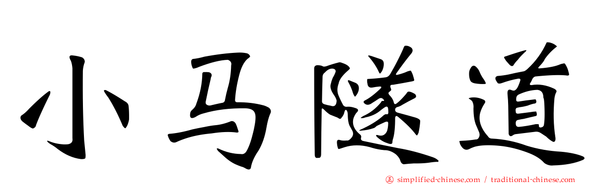小马隧道