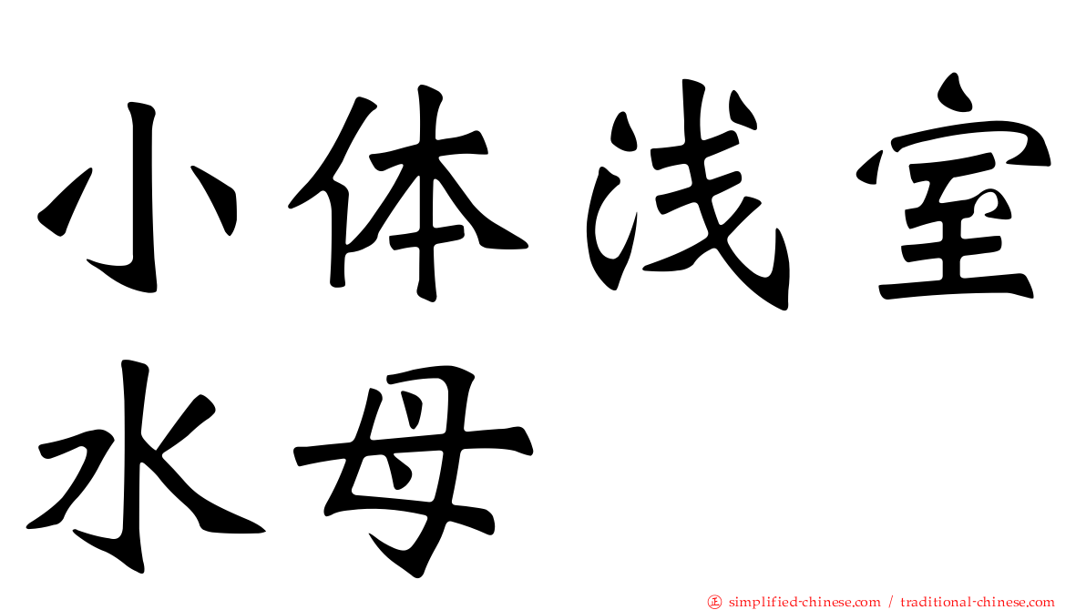 小体浅室水母