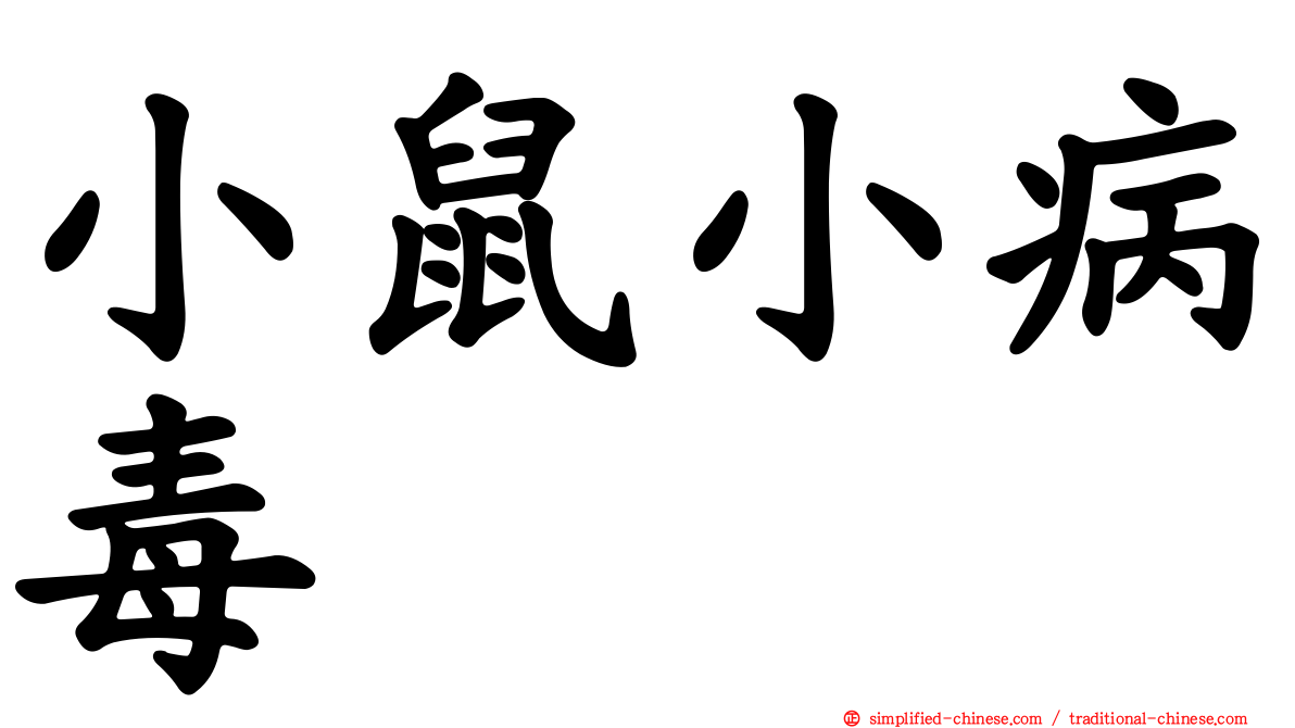 小鼠小病毒