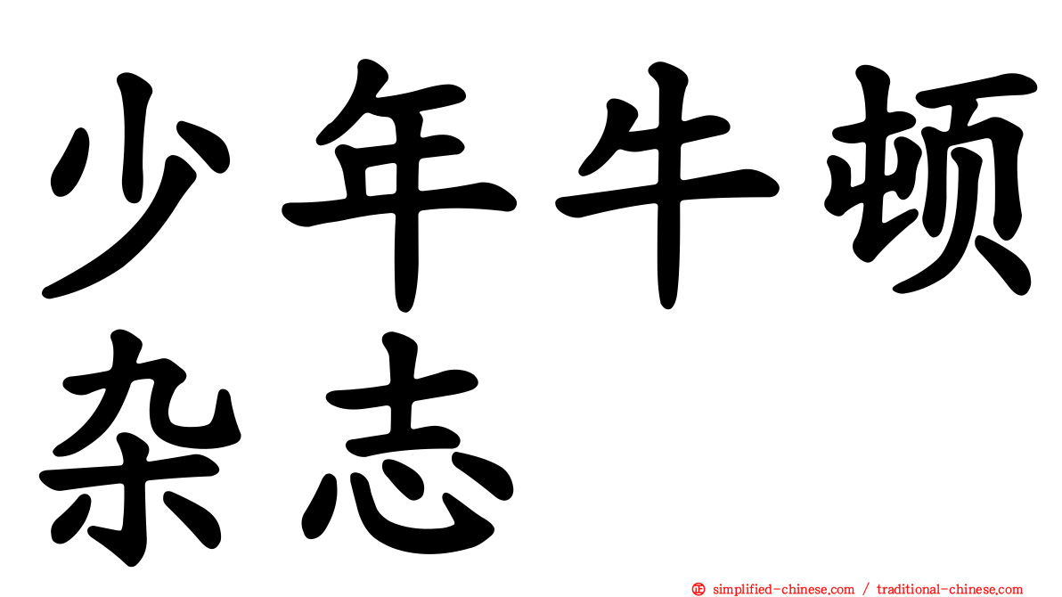 少年牛顿杂志