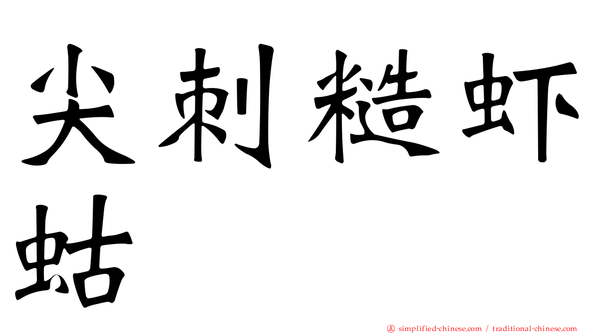 尖刺糙虾蛄