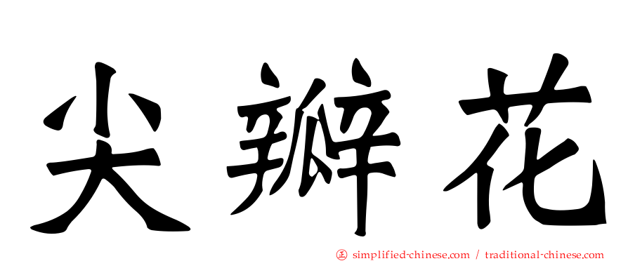 尖瓣花