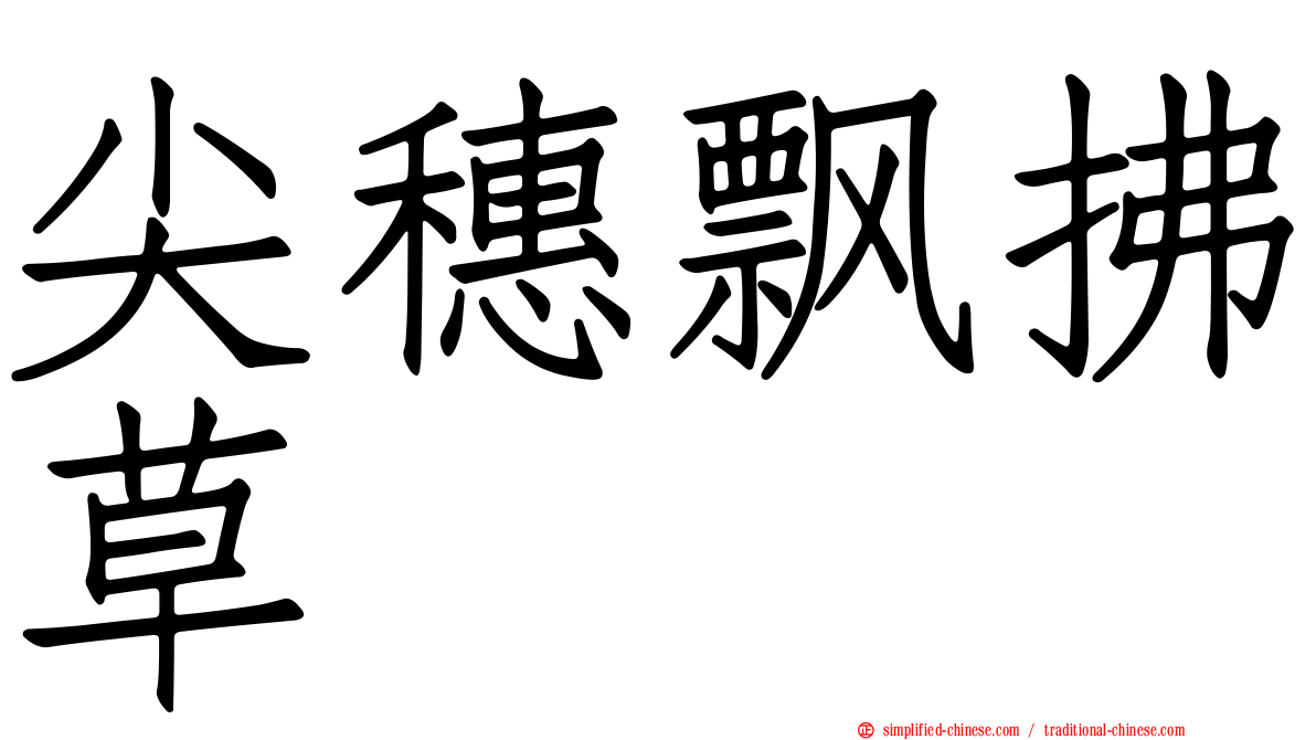 尖穗飘拂草