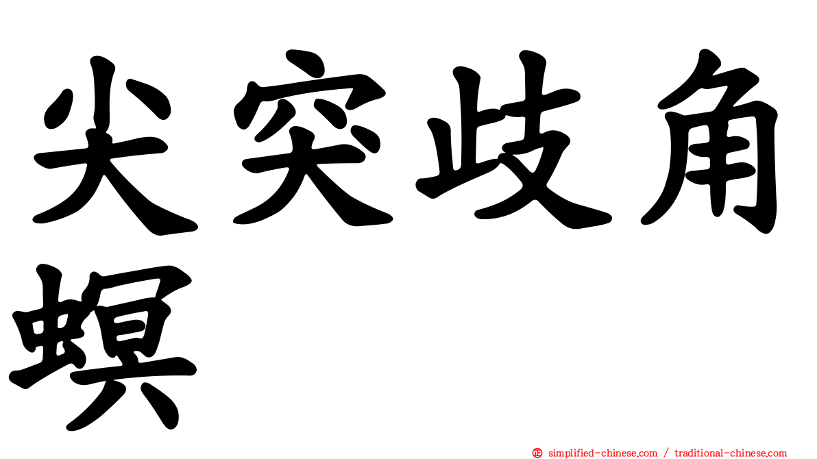 尖突歧角螟