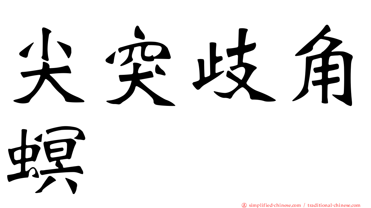 尖突歧角螟