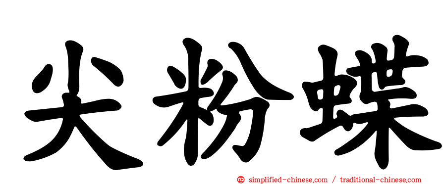 尖粉蝶