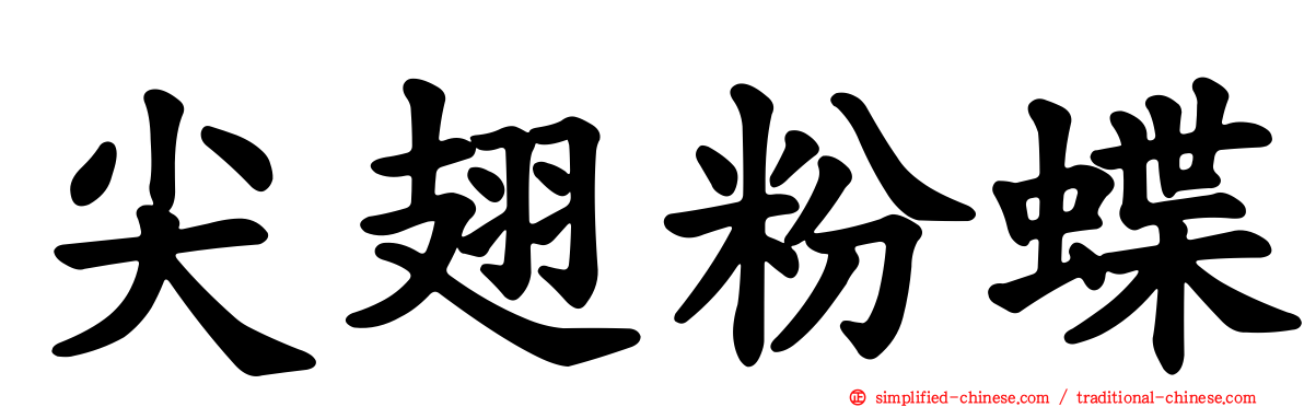 尖翅粉蝶