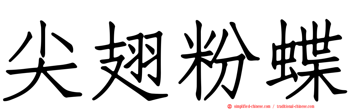 尖翅粉蝶