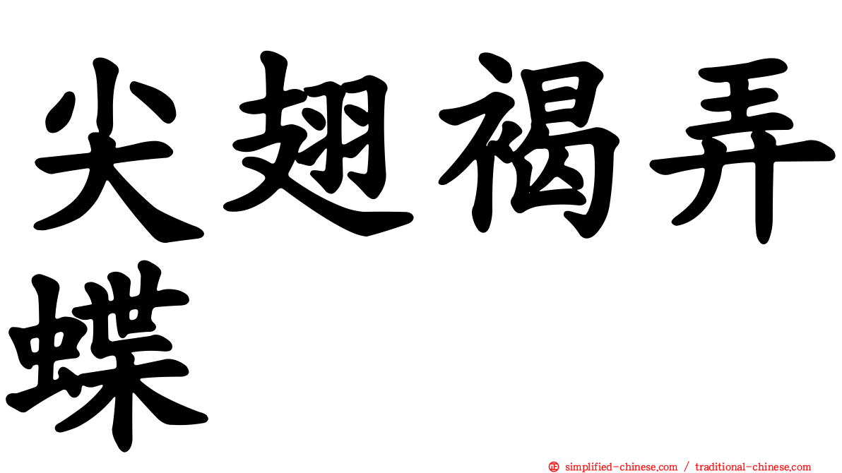 尖翅褐弄蝶