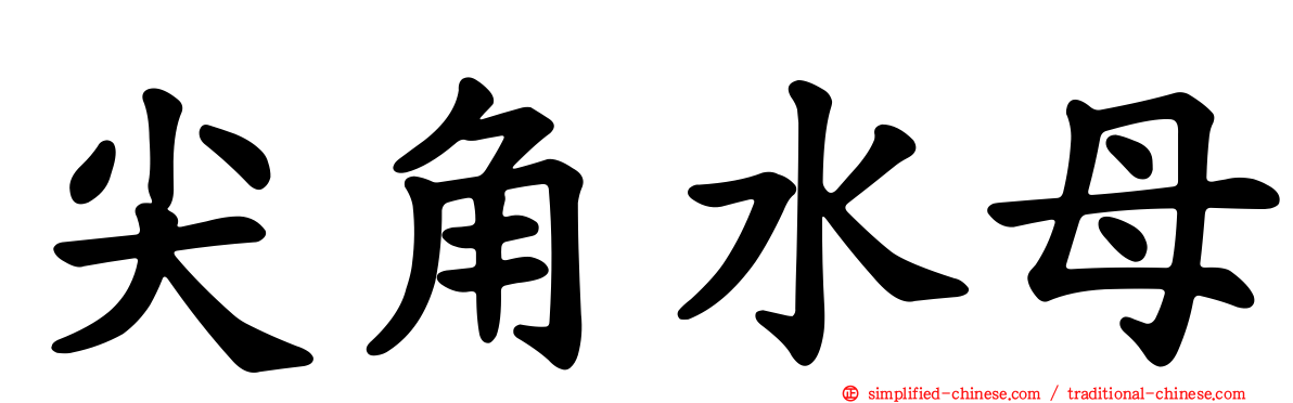 尖角水母