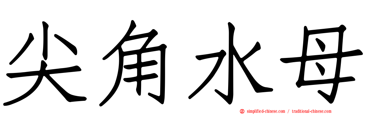 尖角水母