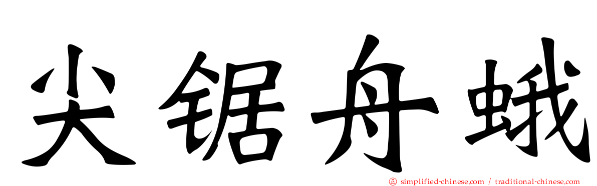 尖锯舟蛾