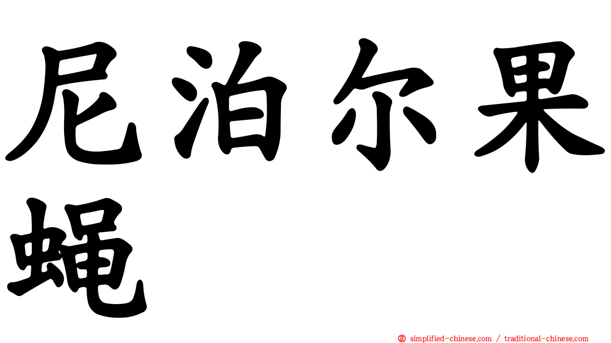 尼泊尔果蝇