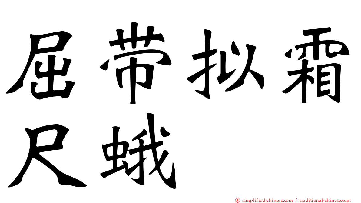 屈带拟霜尺蛾
