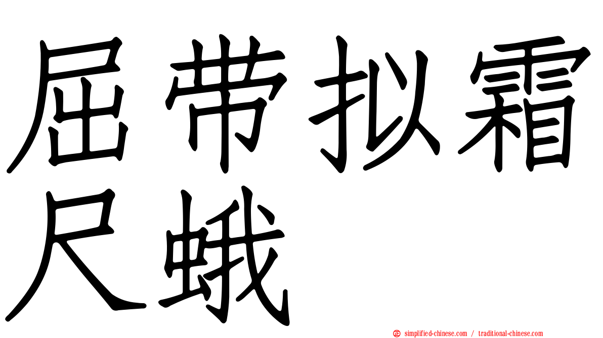 屈带拟霜尺蛾