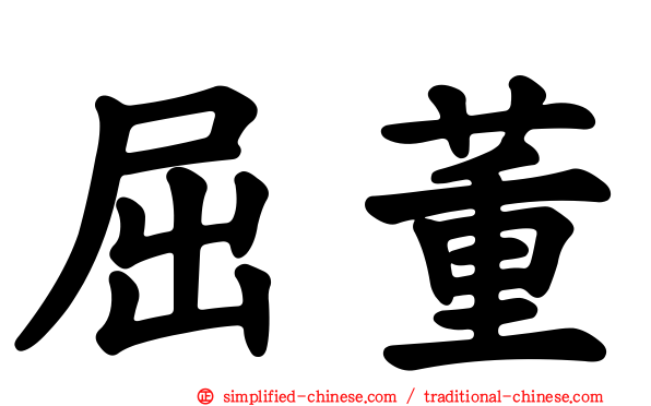 屈董