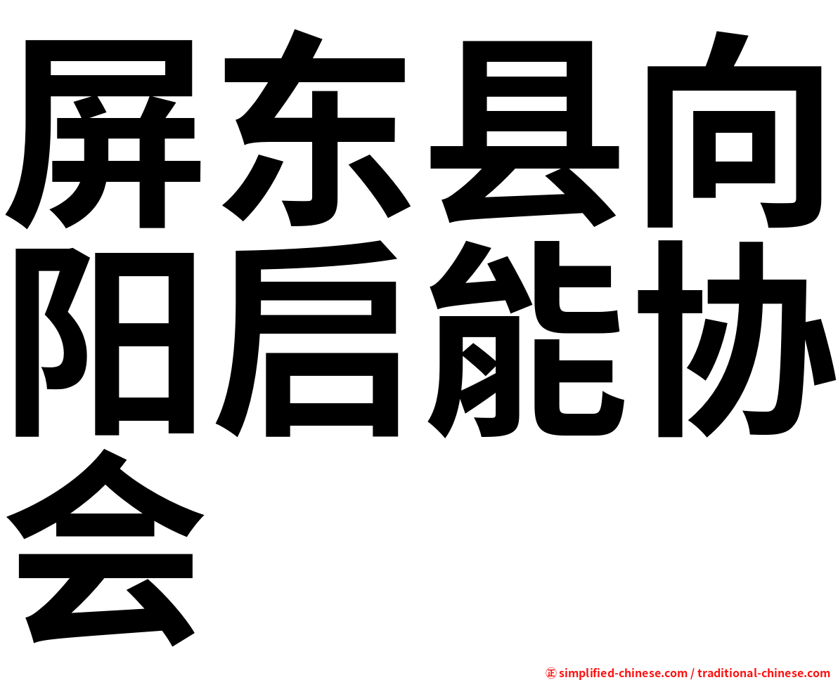 屏东县向阳启能协会