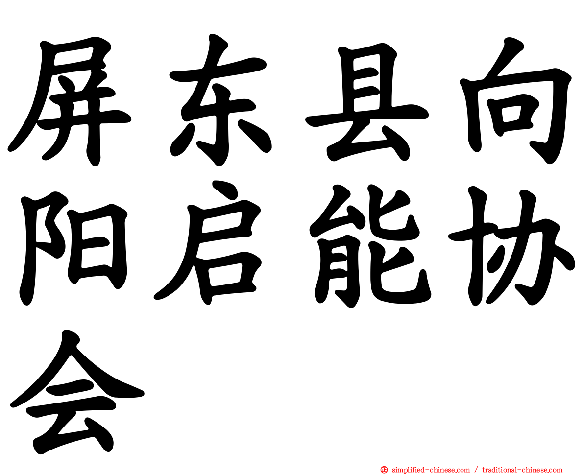 屏东县向阳启能协会