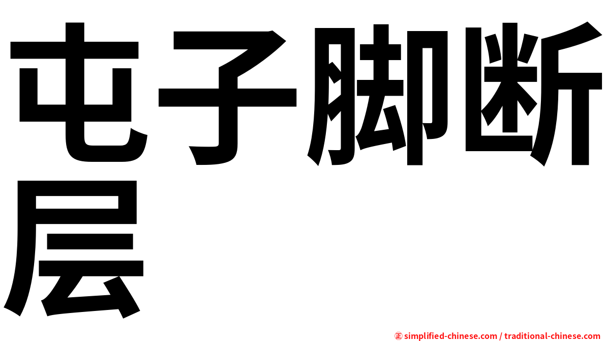 屯子脚断层