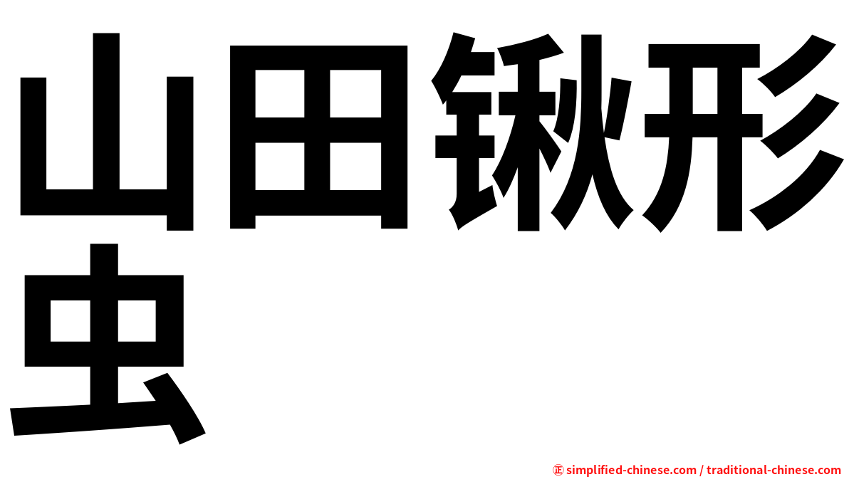 山田锹形虫