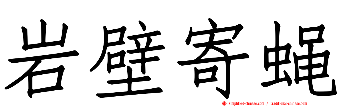 岩壁寄蝇