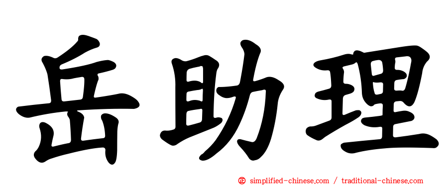 岳助理