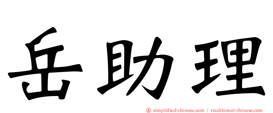 岳助理