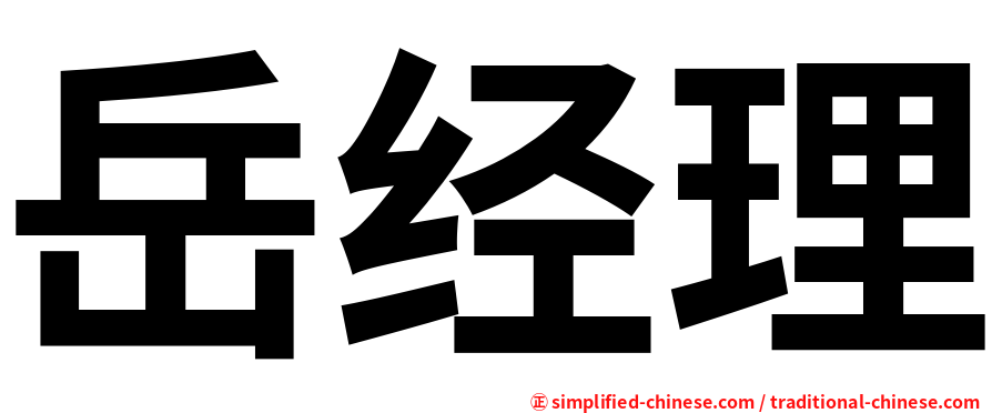 岳经理