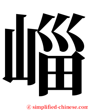 崰 serif font