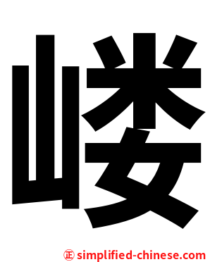 嵝