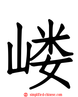 嵝