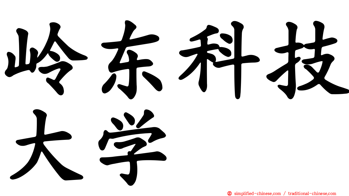 岭东科技大学