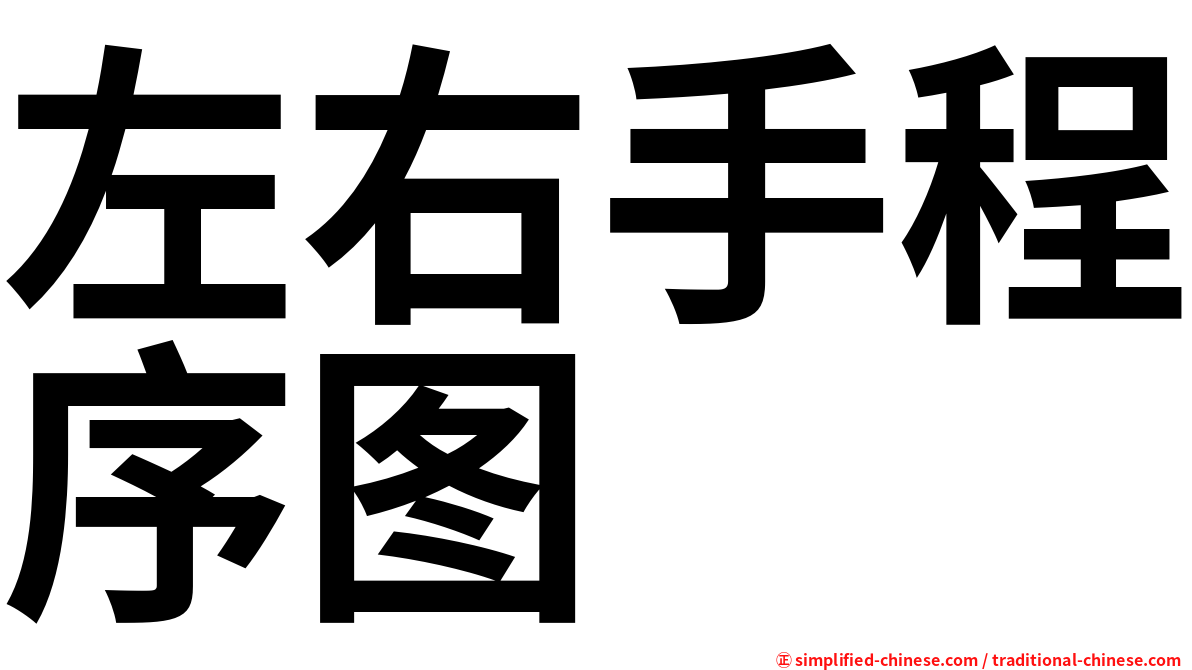 左右手程序图