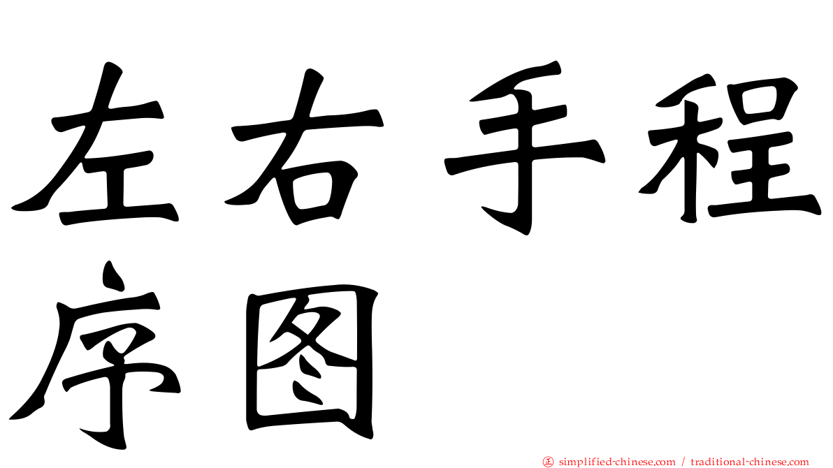 左右手程序图
